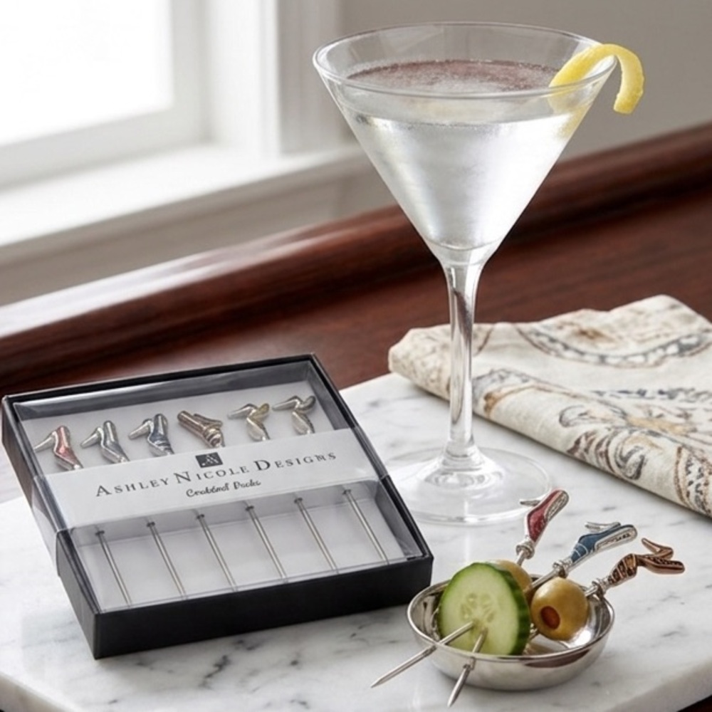 NWT: Silver Cocktail Picks